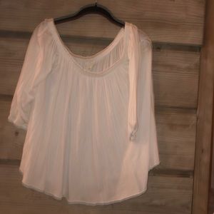 White, off the shoulder shirt